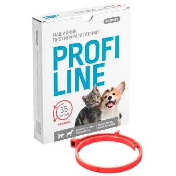 ProVET Profiline Collar for Cats and Dogs Against External Parasites 35cm Coral