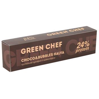 Конфеты Green Chef Choco&Bubbles Halva протеиновые с шоколадом 36г - купить, цены на Grono - фото 3
