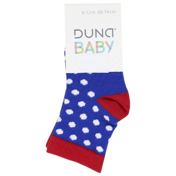 Duna 4103 2488 Red Children's Socks Size 10-12