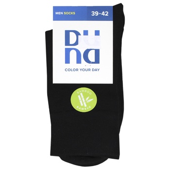 Duna 2169 1000 Black Men's Socks Size 25-27 - buy, prices for MegaMarket - photo 1