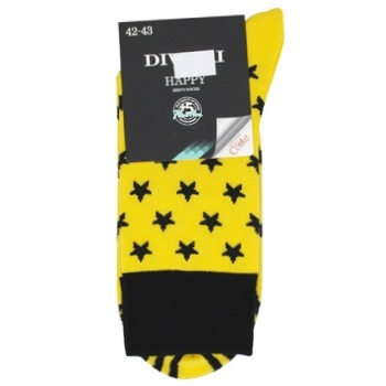 Diwari Happy Man's Socks 20C-37SP s.27 yellow - buy, prices for ULTRAMARKET - photo 2