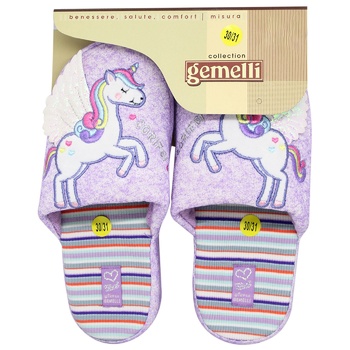 Gemelli Children's Home Slippers Unicorn s.28-35 assortment - buy, prices for MegaMarket - photo 1