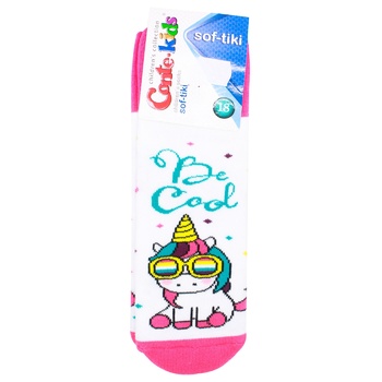 Conte Sof-Tiki White Children's Socks Size 18 - buy, prices for ULTRAMARKET - photo 1