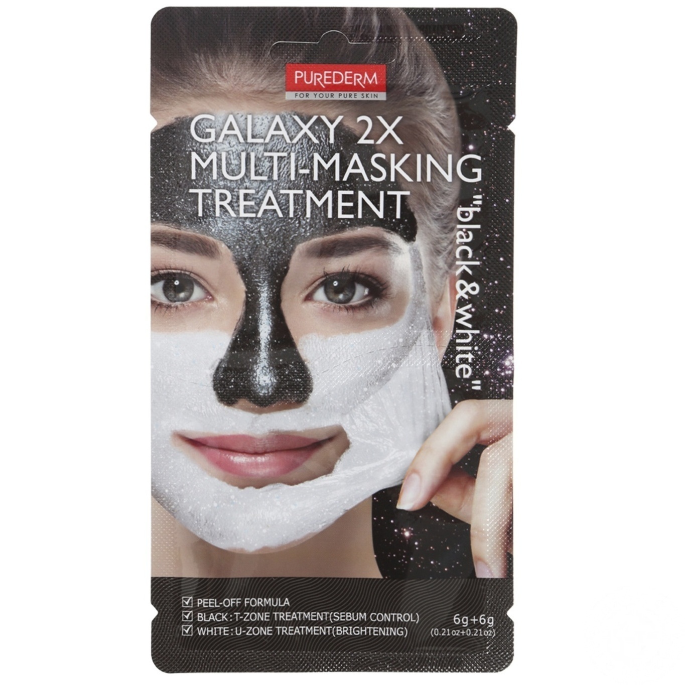 

Маска-пленка Purederm Черная и белая 6г+6г