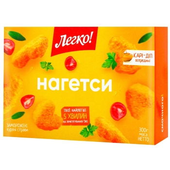 Нагетси Легко! курячi замороженi 300г - купити, ціни на Метро - фото 1