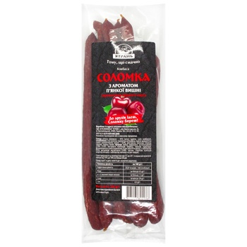 Yatran with the aroma of drunken cherries raw smoked sausages 200g - buy, prices for METRO - photo 1