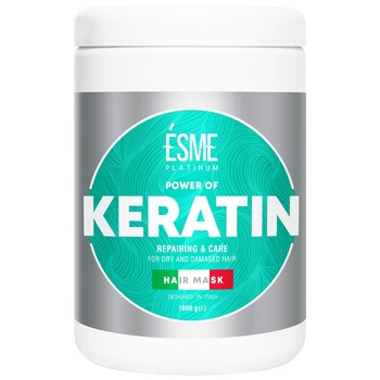 Esme Platinum Power of Keratin Mask for Dry and Damaged Hair 1000g - buy, prices for Auchan - photo 1