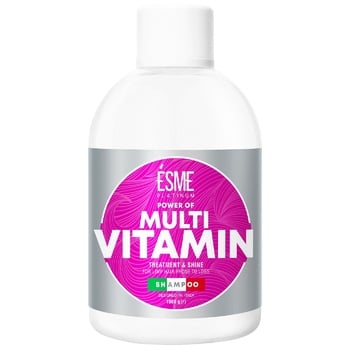 Шампунь Esme Platinum Power of Multivitamin для слабых волос склонных к выпадению 1000г - купить, цены на - фото 1