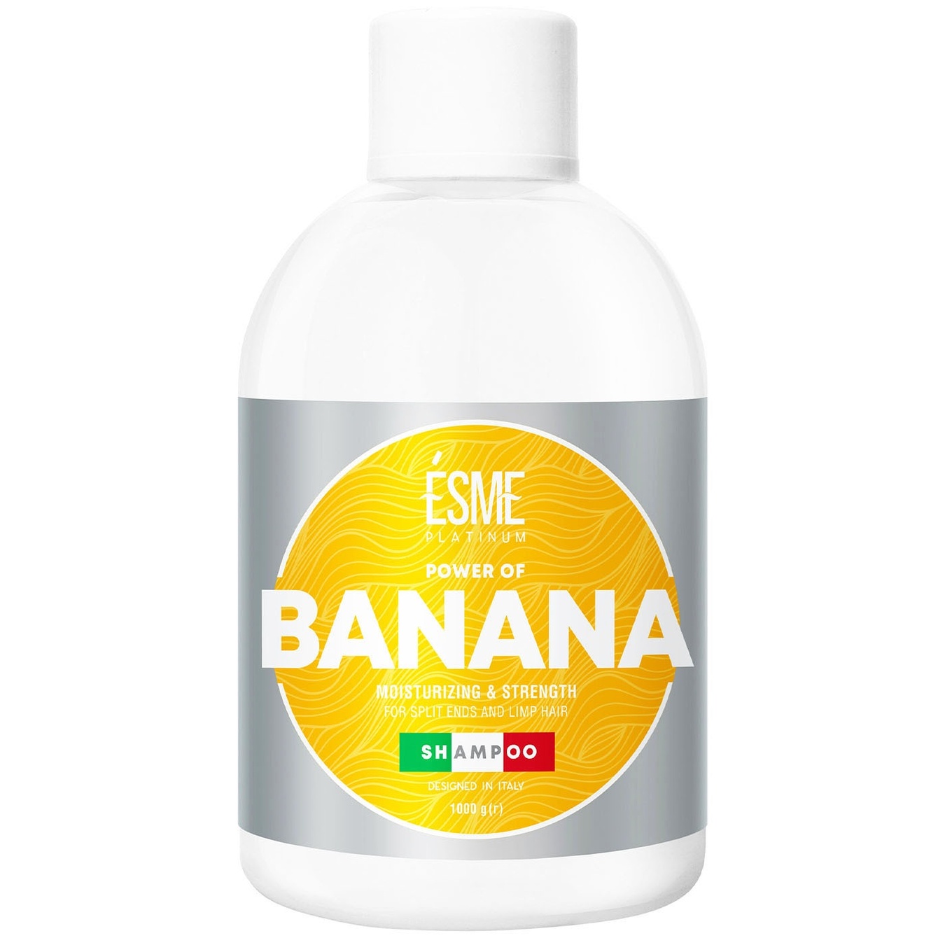 

Шампунь Esme Platinum Power of Banana для слабых волос с секущимися кончиками 1000г