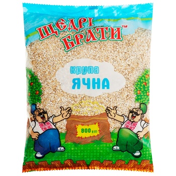 Крупа ячна Щедрі Брати 800г - купити, ціни на ULTRAMARKET - фото 1