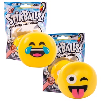 Игрушка Stikballs Липунчик Смайлик в ассортименте - купить, цены на КОСМОС - фото 1