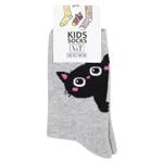 V&T Cat Paws Children's Socks s.20-22 Grey Melange