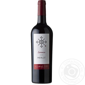 Corvezzo Merlot Wine red dry 12.5% 0.75l - buy, prices for - photo 1