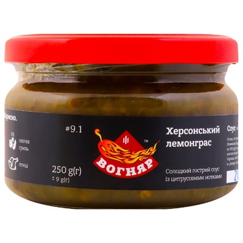 Vohnyar Kherson Lemongrass Sweet Spicy Sauce 250ml - buy, prices for Auchan - photo 1