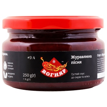 Vognyar Cranberry song Sauce for cheese and meat 250ml - buy, prices for Auchan - photo 1