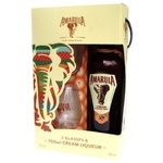 Amarula Cream&Marula Fruit liqueur 17% 0.7l + 2 glasses in a box