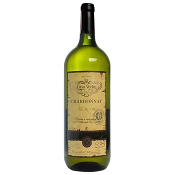 Casa Veche Shardonnay Magnum  White Dry Wine 11-13% 1.5l - buy, prices for MegaMarket - photo 1