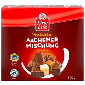 Асорті пряників Fine Life імбирні в шоколаді 500г