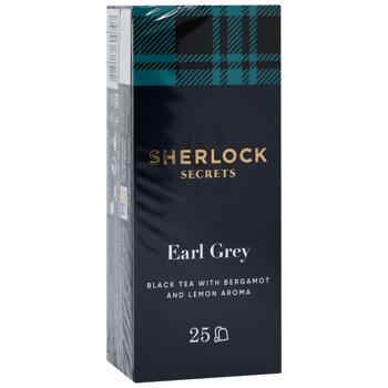 Чай чорний Sherlock Secrets Earl Grey 2г*25шт - купити, ціни на Auchan - фото 2