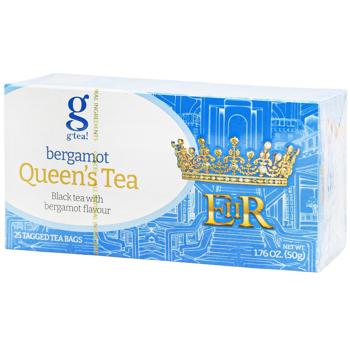 Чай черный G'tea! Queen's Tea с бергамотом 2г*25шт