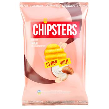 Chipster's Mushrooms with Creamy Sauce Flavored Wavy Potato Chips 95g