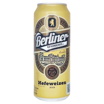 Berliner Geschichte Hefeweizen Beer 5.2% 0.5l - buy, prices for COSMOS - photo 1