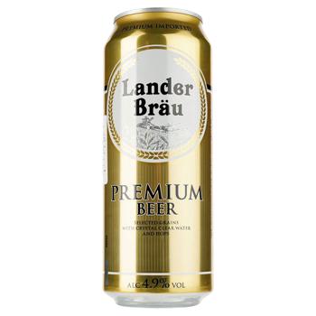 Lander Brau Premium Light Beer 4.9% 0.5l - buy, prices for EKO Market - photo 1