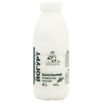 Azorel Vanilla Yogurt-Probiotic 4% 500g