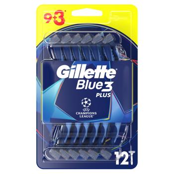 Gillette Blue3 Plus Comfort Disposable Razors 12pcs - buy, prices for - photo 3