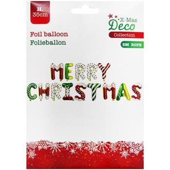 Розтяжка Merry Christmas надувні літери 35см - купити, ціни на - фото 2