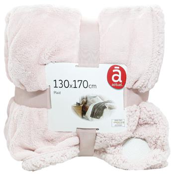 Actuel Fleece/Sherpa Blanket 130*170cm - buy, prices for Auchan - photo 1