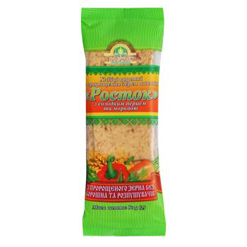 Rostok Sprouted Wheat With Carrot And Sweet Pepper Crispbread 80g - buy, prices for NOVUS - photo 1