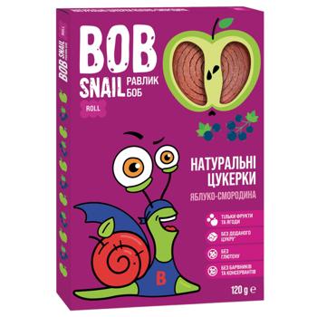 Цукерки Bob Snail яблуко-смородина 120г