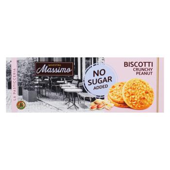 Печенье Maestro Massimo Biscotti Peanut 135г - купить, цены на Auchan - фото 2