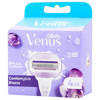 Касети для гоління Venus Comfortglide Breeze змінні 4шт - купити, ціни на Auchan - фото 3