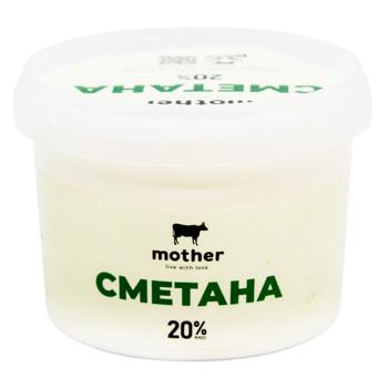 Сметана Mother 20% 300г - купити, ціни на ULTRAMARKET - фото 1