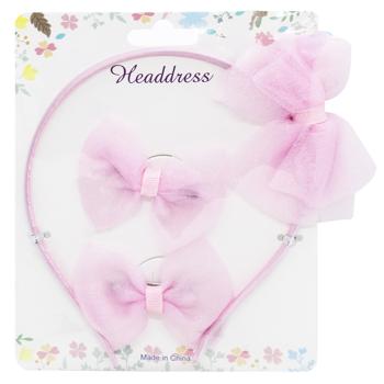 Greenwich Headband and Hairpins 3pcs Pink - buy, prices for NOVUS - photo 1