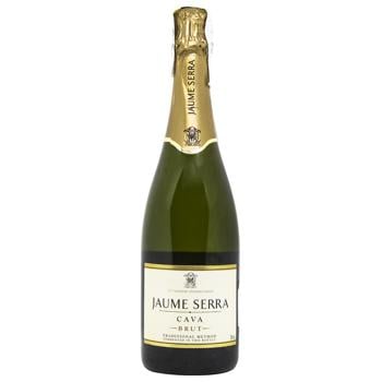 Вино игристое Jaume Serra Cava белое брют 11,5% 0,75л - купить, цены на КОСМОС - фото 1