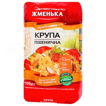 Zhmenka Traditional Wheat Groats 700g - buy, prices for MegaMarket - photo 1