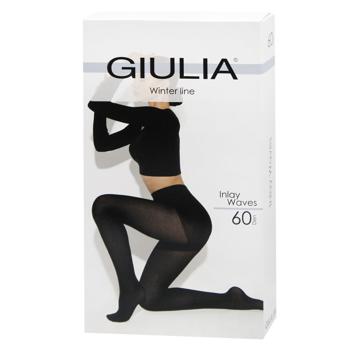 Колготи жіночі Giulia Inlay Waves 60 Den р.3 Nero - купити, ціни на - фото 3