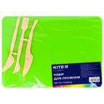 Набір для ліплення Kite Classic зелена дощечка 180*250мм та 3 стеки