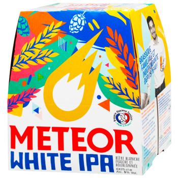Пиво Meteor White IPA Pack светлое нефильтрованное 5% 6шт*250мл - купить, цены на WINETIME - фото 1
