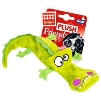 Игрушка для собак GiGwi Plush Крокодил с пищалкой 38см - купить, цены на MasterZoo - фото 2