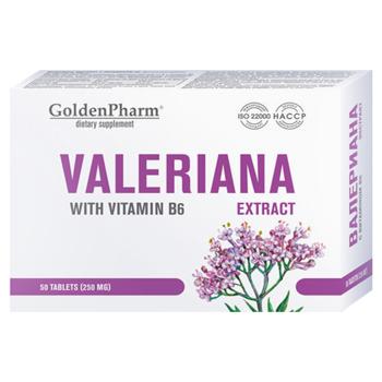 Golden Pharm Valerian Extract with Vitamin B6 50 tablets - buy, prices for Tavria V - photo 1