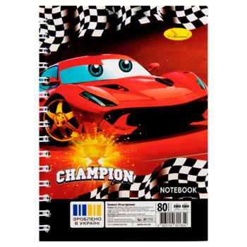 Блокнот Апельсин А6 на пружині 80 аркушів в асортименті - купити, ціни на ЕКО Маркет - фото 4