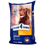 Корм сухой Club 4 Paws Premium с курицей для контроля веса собак всех пород 14кг