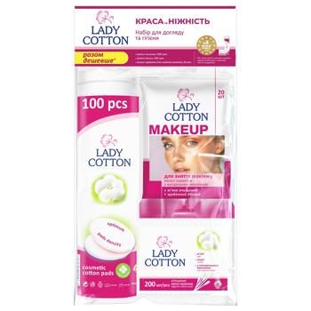Набор Lady Cotton Красота и нежность для ухода и гигиены - купить, цены на КОСМОС - фото 1