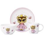 Ardesto Princess Owl Children's Tableware Set 3 items
