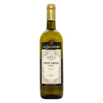 La Cacciatora Pinot Grigio White Dry Wine 12% 0.75l