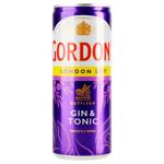 Напиток слабоалкогольный Gordon`s Gin&Tonic 6,4% 250мл